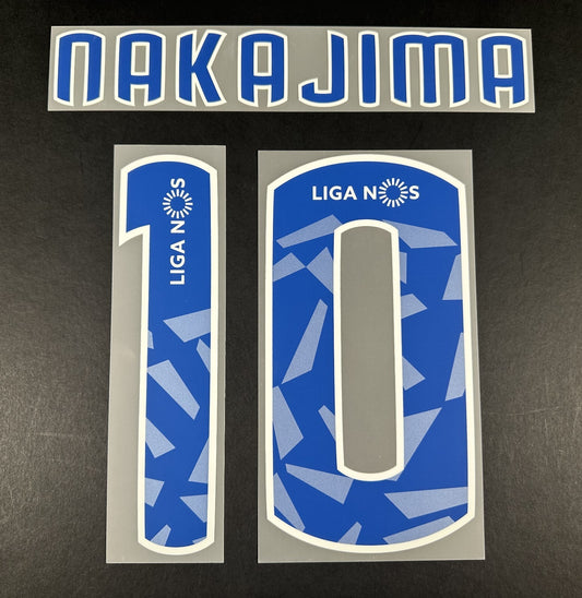 FC PORTO 2019 2021 OFFICIAL NAKAJIMA 10 AWAY PLAYER SIZE NAMESET