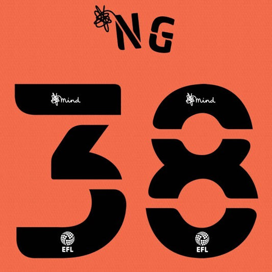 CARDIFF 2020 2021 OFFICIAL NG 38 3RD PLAYER SIZE NAME SET