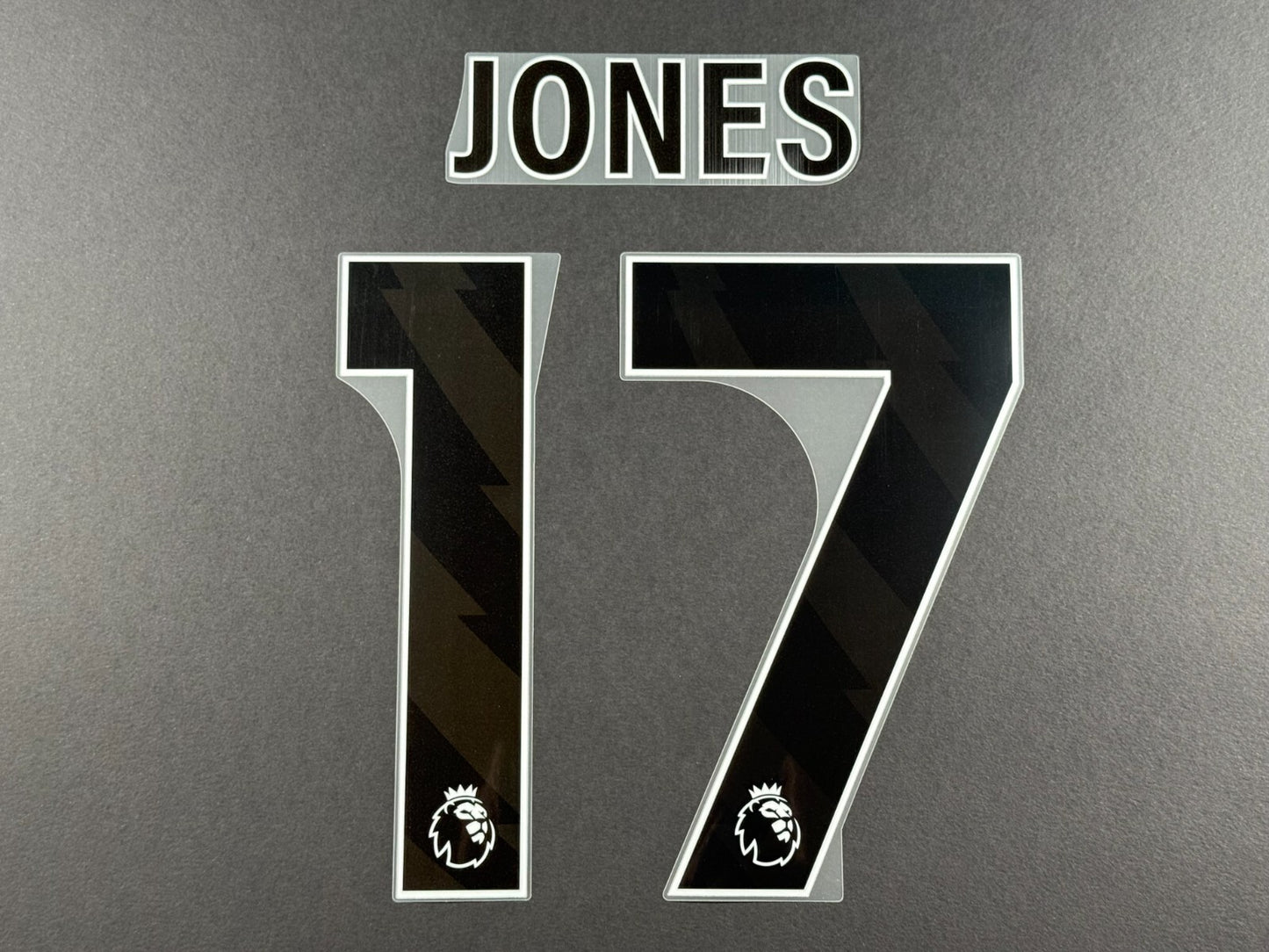2023 2024 OFFICIAL LIVERPOOL JONES 17 BLACK AWAY PLAYER SIZE NAMESET