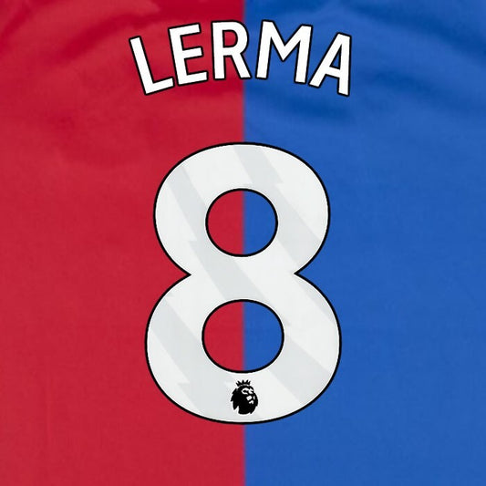 2023 2024 OFFICIAL CRYSTAL PALACE LERMA 8 WHITE HOME PLAYER SIZE NAMESET