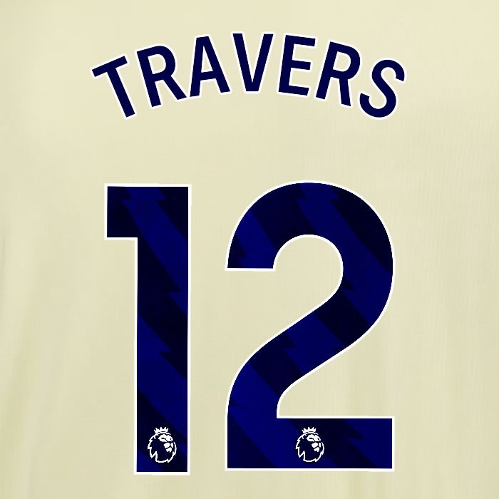 2025 2026 EVERTON GUEYE 27 OFFICIAL BLUE AWAY PLAYER SIZE NAMESET