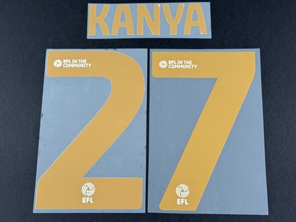 BIRMINGHAM 2025 2026 OFFICIAL HOME KANYA 27 PLAYER SIZE NAMESET