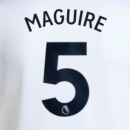 2025 2026 MANCHESTER UNITED MAGUIRE 5 AWAY BLACK PLAYER SIZE NAMESET