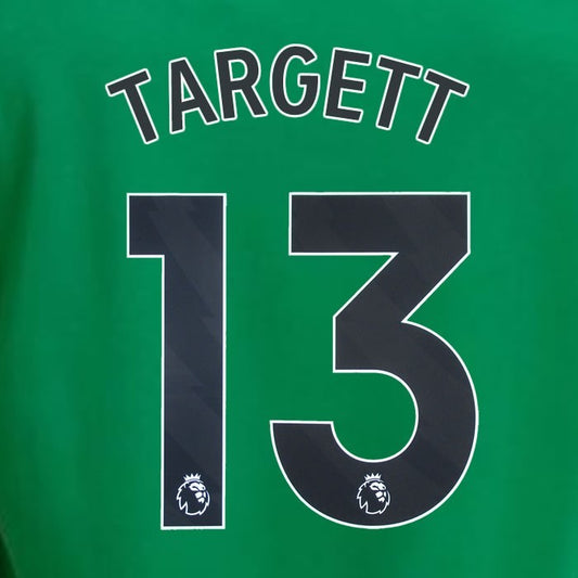 2023 2024 NEWCASTLE TARGETT 13 OFFICIAL BLACK AWAY PLAYER SIZE NAME SET
