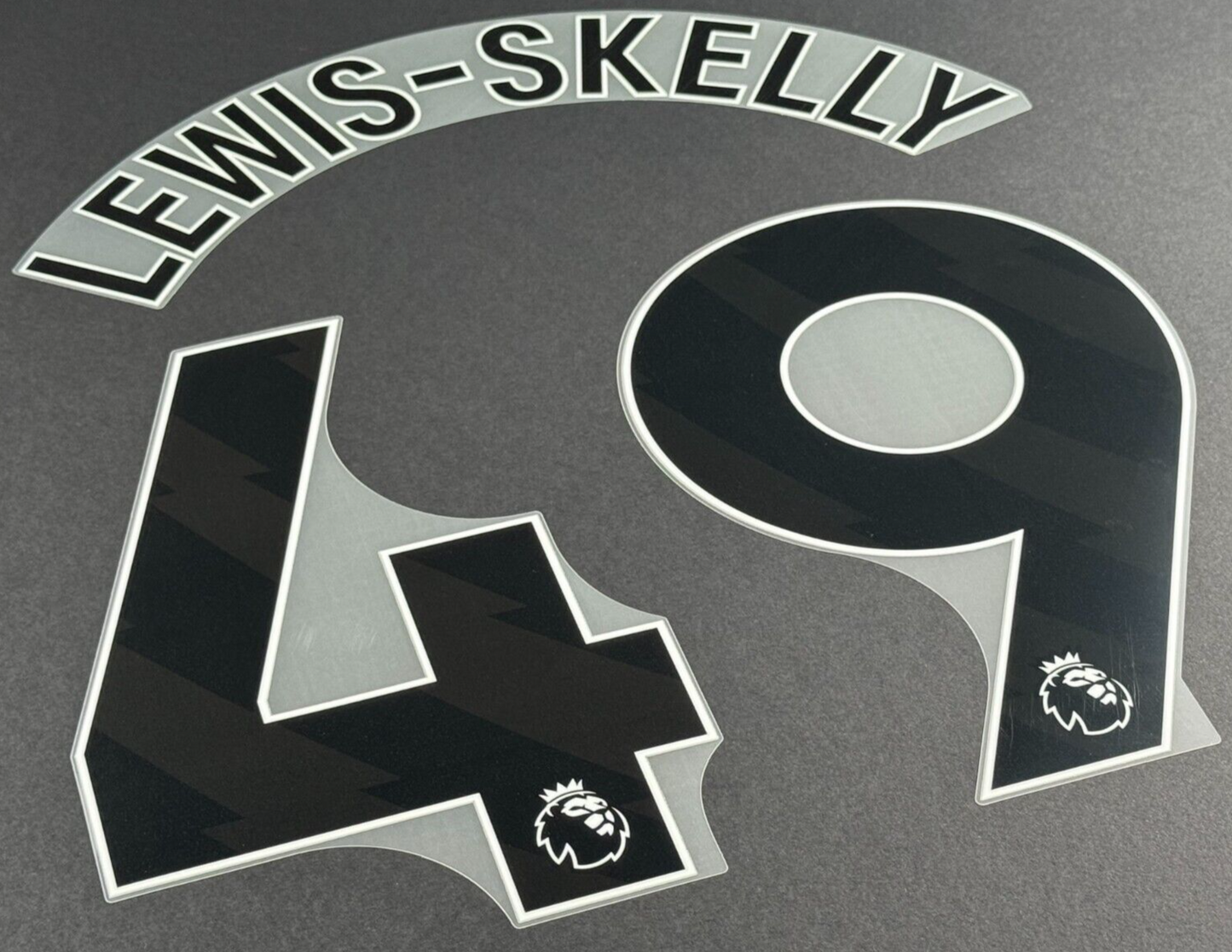 ARSENAL 2023/2024 LEWIS - SKELLY 49 OFFICIAL AVERY DENNISON BLACK PLAYER SIZE