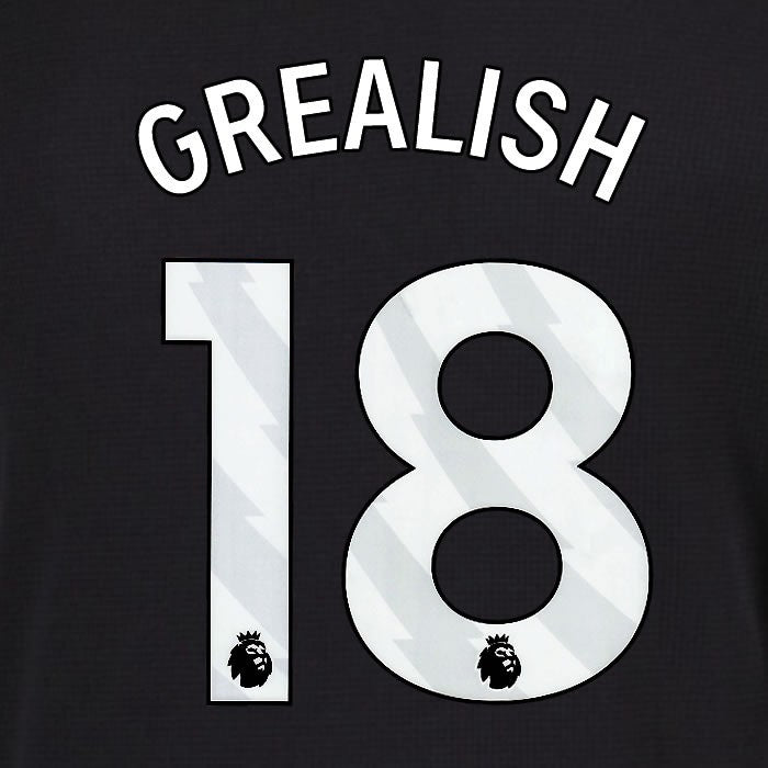 2025 2026 EVERTON GREALISH 18 OFFICIAL WHITE 3RD PLAYER SIZE NAMESET