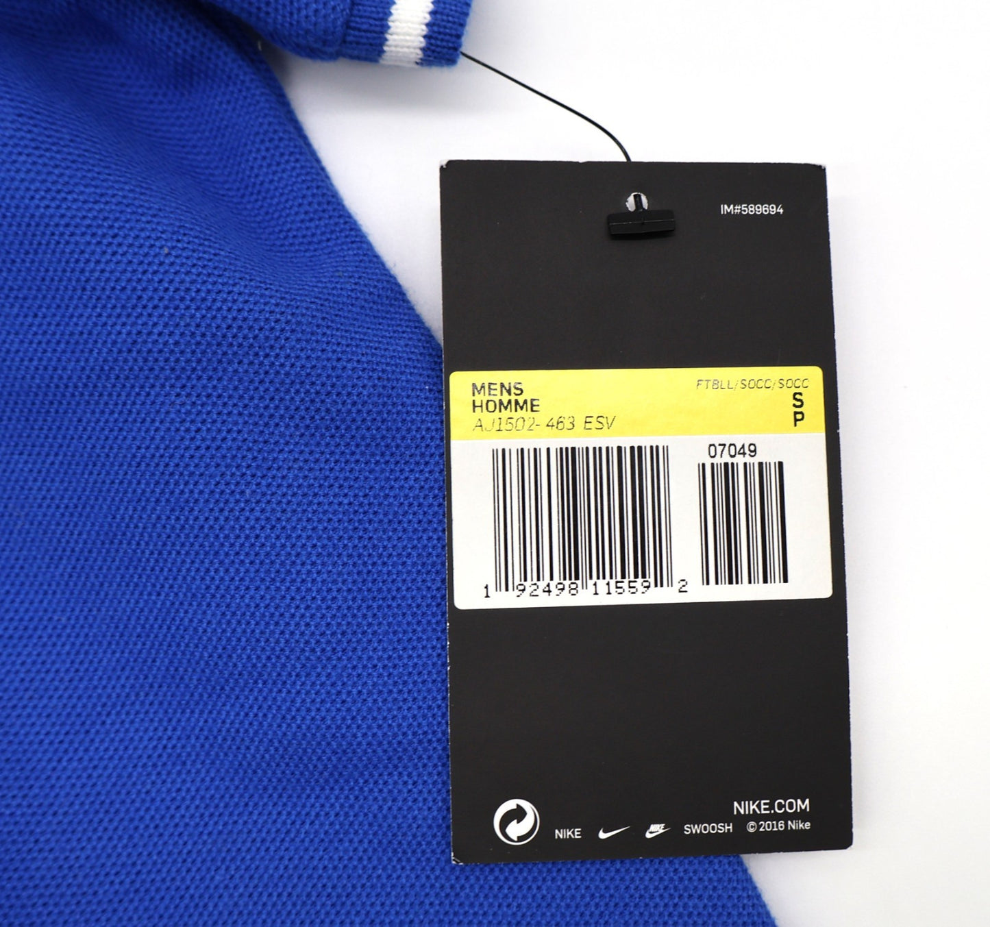BNWT BRIGHTON FC NIKE HOME POLO SHIRT MENS SIZE SMALL