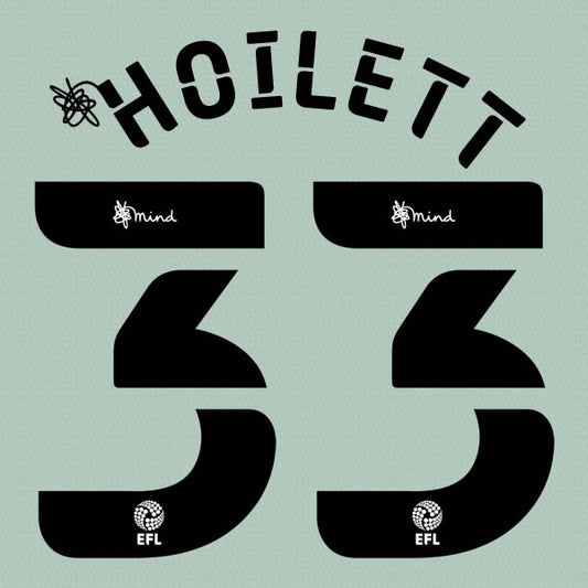 CARDIFF 2020 2021 OFFICIAL HOILETT 33 AWAY PLAYER SIZE NAME SET