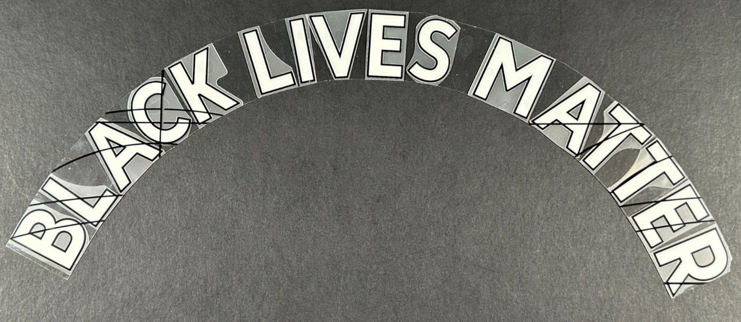 2019 2020 OFFICIAL AVERY DENNISON BLACK LIVES MATTER NAME BLOCK - WHITE