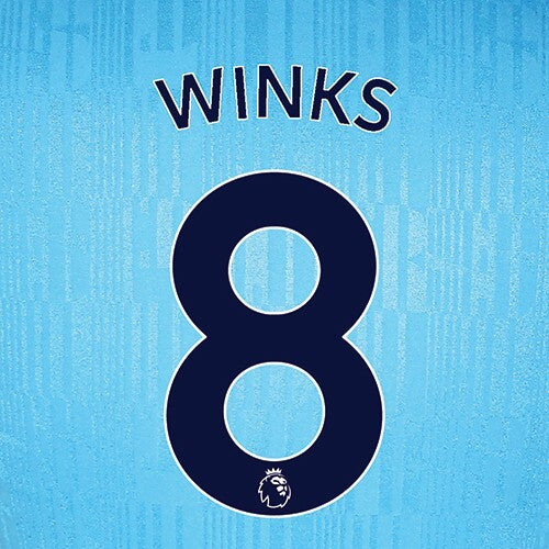TOTTENHAM 2019-23 WINKS 8 OFFICIAL AVERY DENNISON NAVY PLAYER SIZE NAME SET
