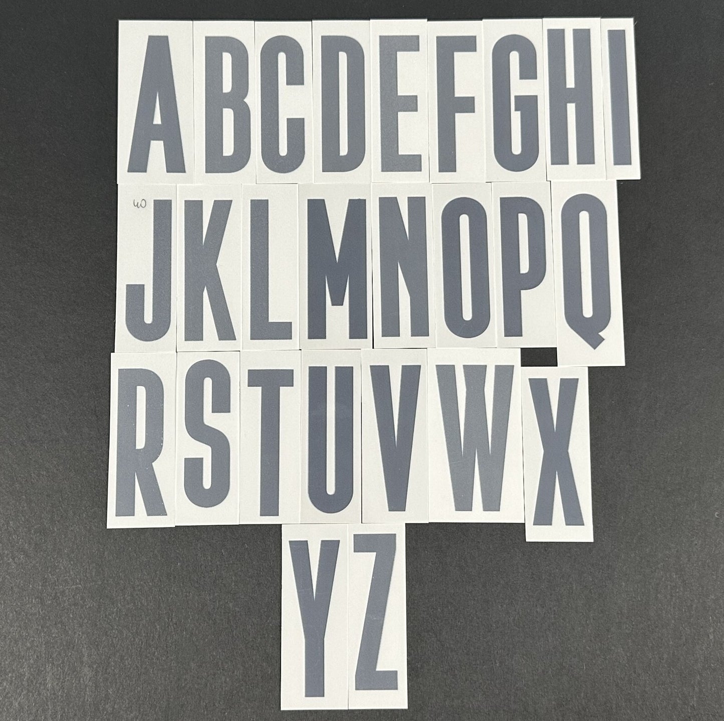2020 2021 OFFICIAL ITALY AWAY BLACK PLAYER SIZE LETTERS 55MM