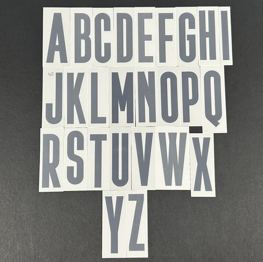 2020 2021 OFFICIAL ITALY AWAY BLACK PLAYER SIZE LETTERS 55MM