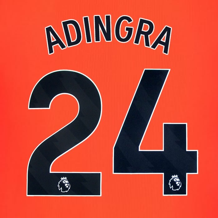 2023 2024 BRIGHTON ADINGRA 24 OFFICIAL BLACK 3RD PLAYER SIZE NAME SET