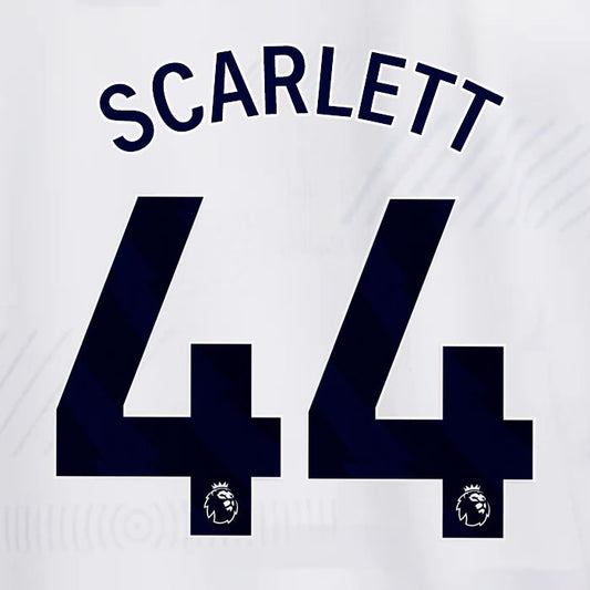 SPURS 2023 2024 SCARLETT 44 BLUE HOME PLAYER SIZE NAME SET