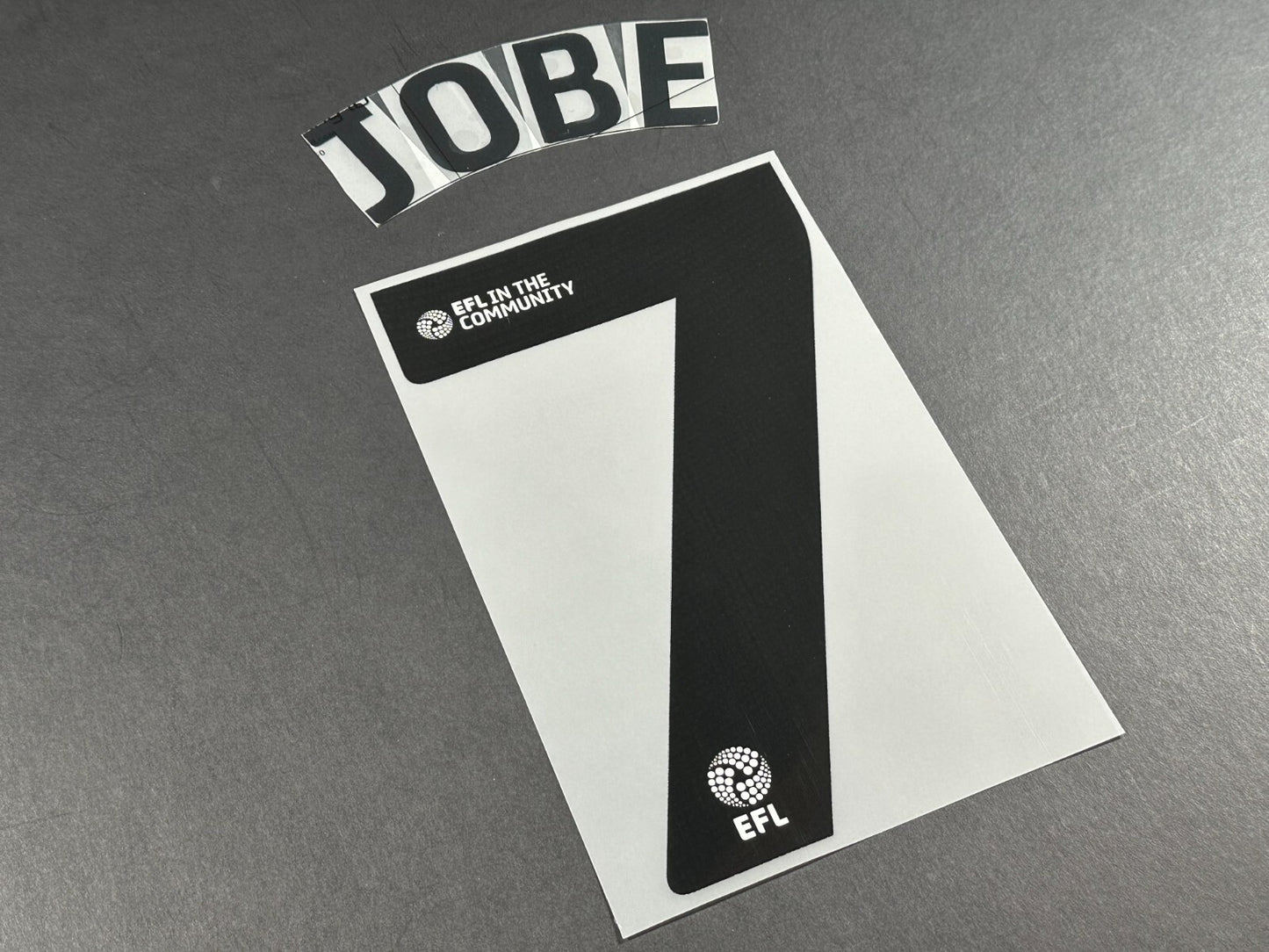 SUNDERLAND 2024 2025 JOBE 7 OFFICIAL BLACK HOME PLAYER SIZE NAME SET