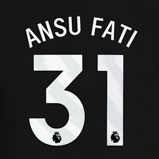2023 2024 BRIGHTON ANSU FATI 31 OFFICIAL WHITE AWAY PLAYER SIZE NAME SET