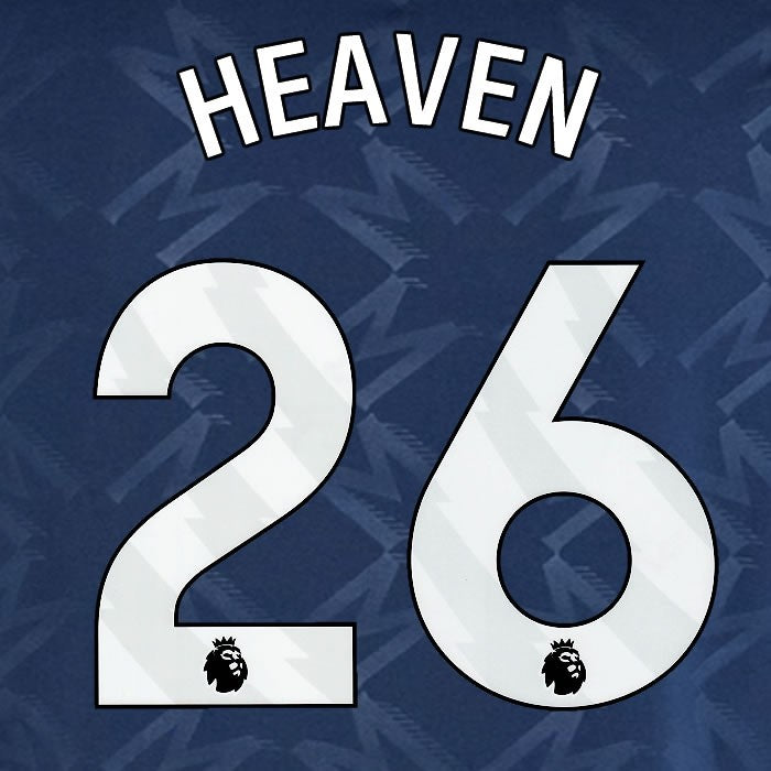 2024 2025 MANCHESTER UNITED HEAVEN 26 AWAY WHITE PLAYER SIZE NAMESET