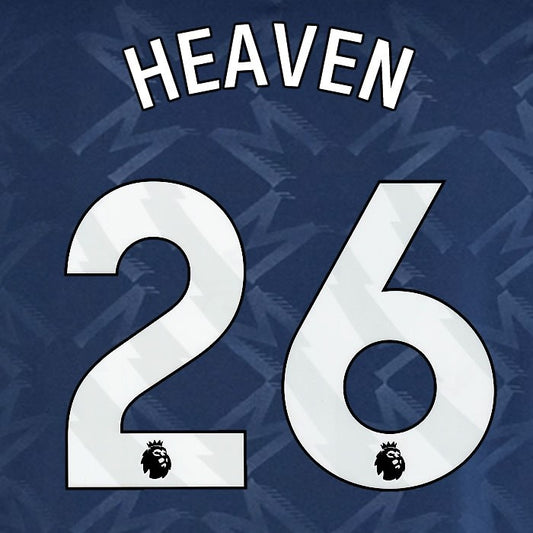 2024 2025 MANCHESTER UNITED HEAVEN 26 AWAY WHITE PLAYER SIZE NAMESET
