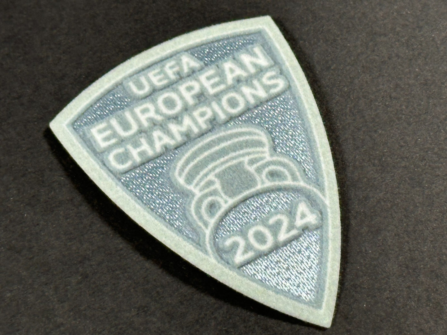 2024 OFFICIAL SPORTING ID SPAIN UEFA 2024 EUROPEAN CHAMPIONS SHIELD SLEEVE PATCH