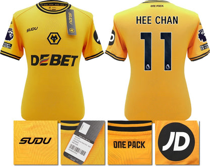 BNWT 2024 2025 WOLVES SUDU HOME SHIRT HEE CHAN 11 + PATCHES