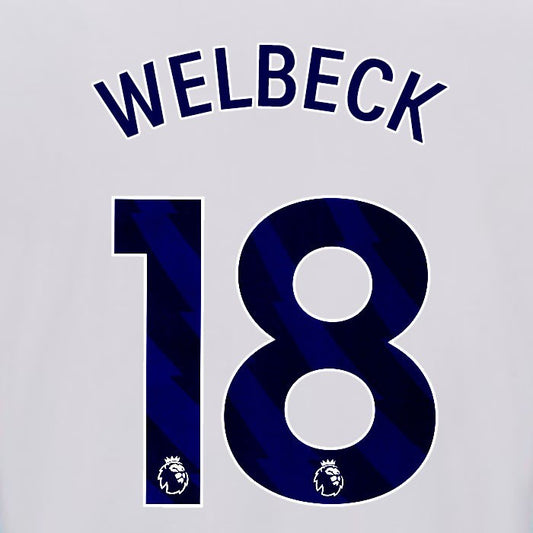 2025 2026 OFFICIAL BRIGHTON WELBECK 18 HOME BLUE PLAYER SIZE NAMESET