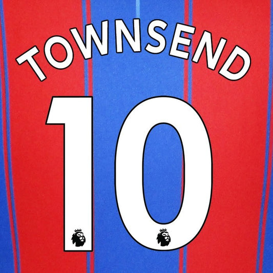 2019 2020 OFFICIAL CRYSTAL PALACE TOWNSEND 10 WHITE HOME PLAYER SIZE NAMESET
