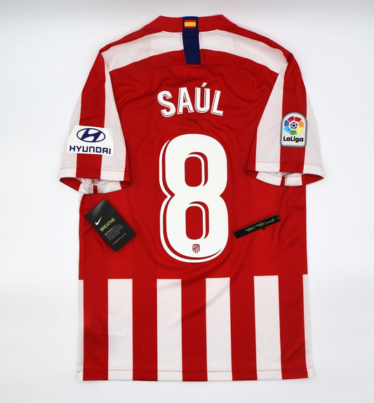 BNWT 2019 2020 ATLETICO MADRID SAUL 8 HOME SHIRT MENS