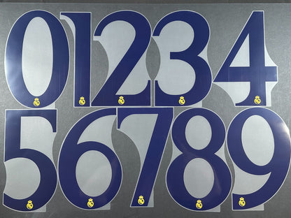 2023 2024 OFFICIAL AVERY DENNISON REAL MADRID HOME PLAYER SIZE NUMBER
