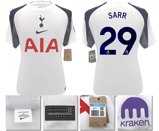 BNWT 2025 2026 TOTTENHAM NIKE HOME SARR 29 FOOTBALL SHIRT MEN'S