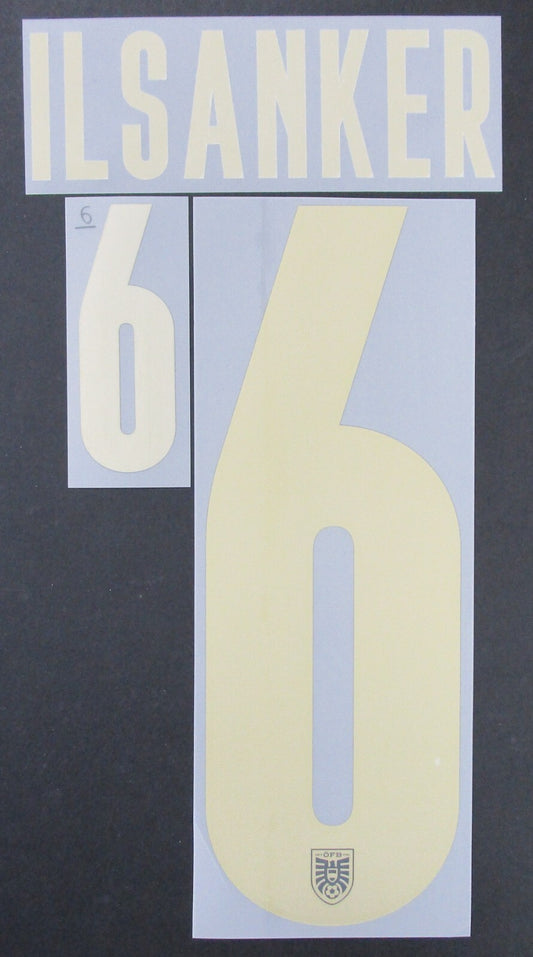 AUSTRIA 2020 2021 OFFICIAL ILSANKER 6 AWAY PLAYER SIZE NAMESET