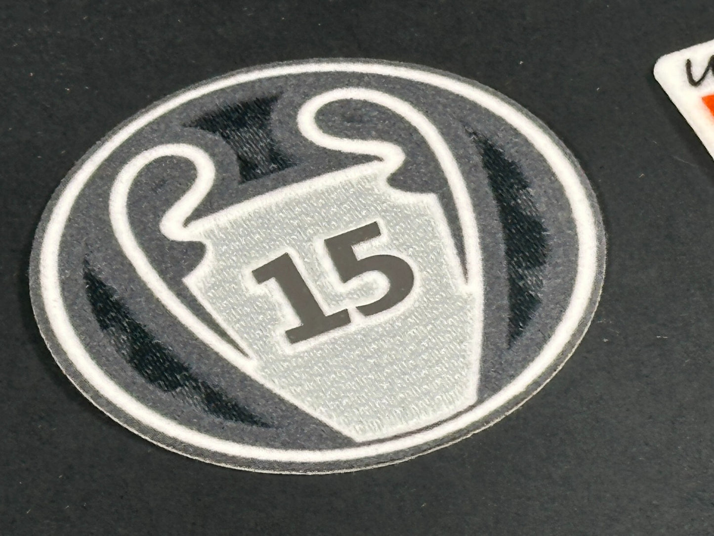 REAL MADRID 15 X  SLEEVE PATCH + PLAYER ISSUE UEFA FOUNDATION PATCH OFFICIAL