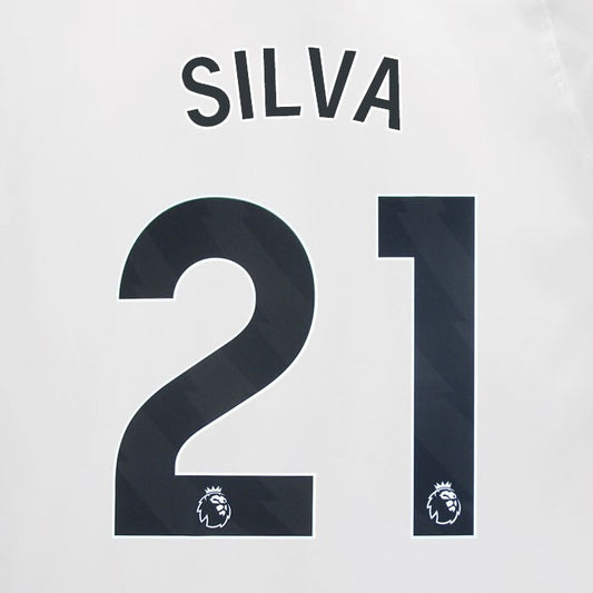 2023 2024 MAN CITY SILVA 21 BLACK AWAY PLAYER SIZE NAME SET
