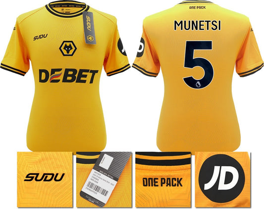 BNWT 2024 2025 WOLVES SUDU HOME SHIRT MUNETSI 5 SMALL