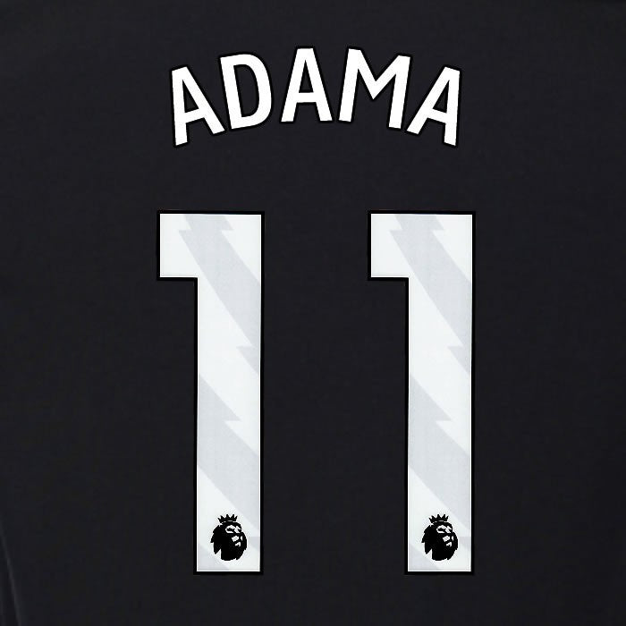 2025 2026 OFFICIAL FULHAM ADAMA 11 WHITE 3RD PLAYER SIZE NAMESET