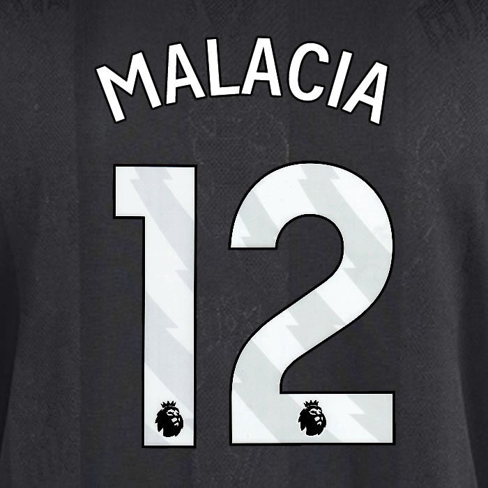 2025 2026 MANCHESTER UNITED MALACIA 12 3RD WHITE PLAYER SIZE NAMESET