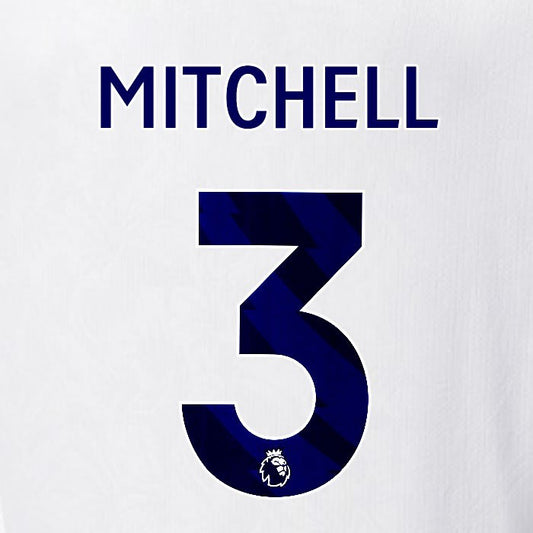 2025 2026 OFFICIAL CRYSTAL PALACE MITCHELL 3 BLUE AWAY PLAYER SIZE NAMESET