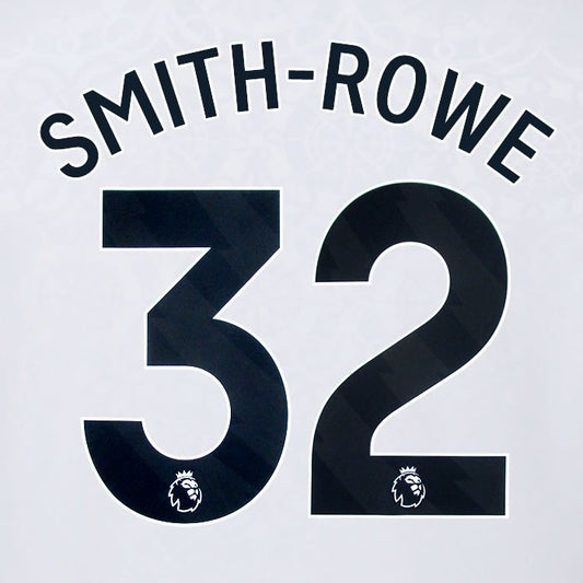 2025 2026 OFFICIAL FULHAM SMITH ROWE 32 BLACK HOME PLAYER SIZE NAMESET