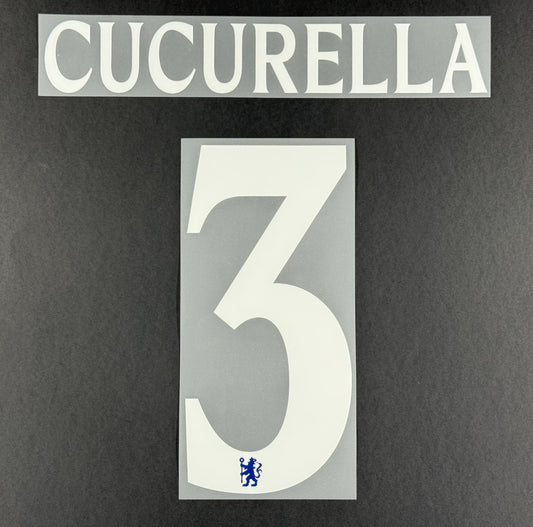 2025 2026 OFFICIAL CHELSEA CUCURELLA 3 HOME CUP PRINT PLAYER SIZE NAMESET