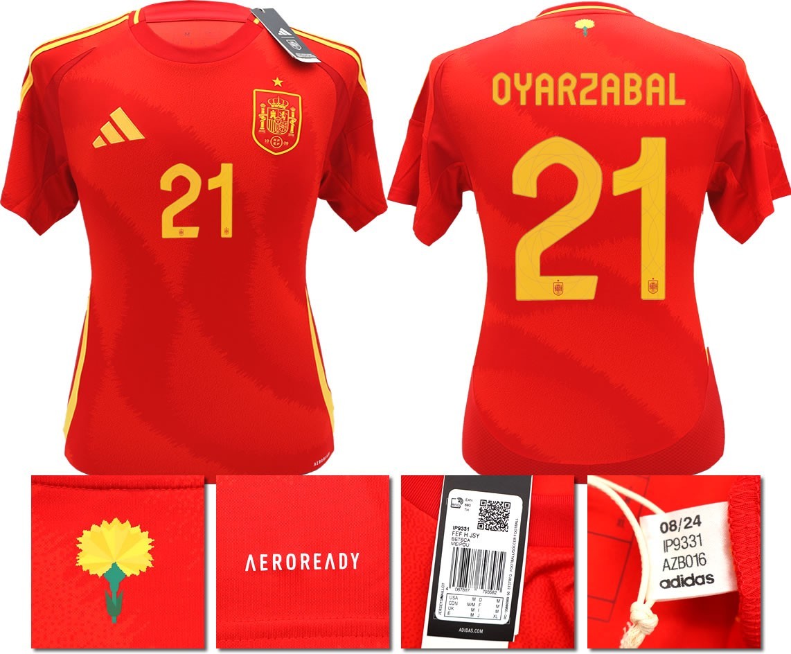BNWT 2024 2025 SPAIN ADIDAS HOME SHIRT OYARZABAL 21 MEN'S