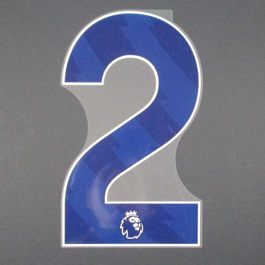 2023 2024 OFFICIAL AVERY DENNISON PREMIER LEAGUE PLAYER SIZE BLUE NUMBER 2