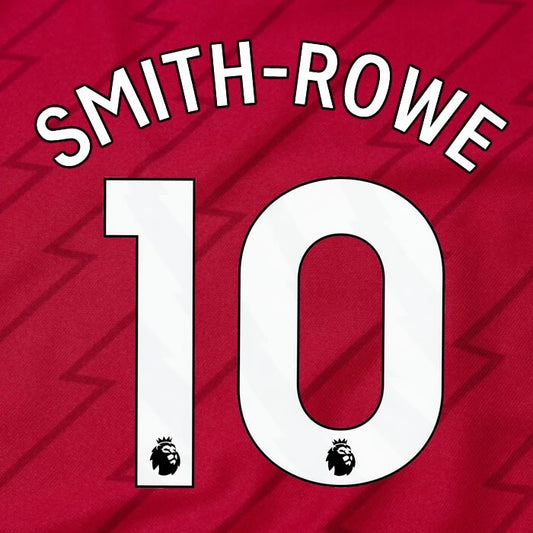 ARSENAL 2023/24 SMITH - ROWE 10 OFFICIAL AVERY DENNISON WHITE PLAYER SIZE SET