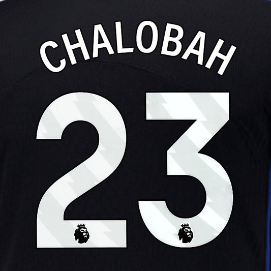 2025 2026 OFFICIAL CHELSEA CHALOBAH 23 WHITE 3RD PLAYER SIZE NAMESET