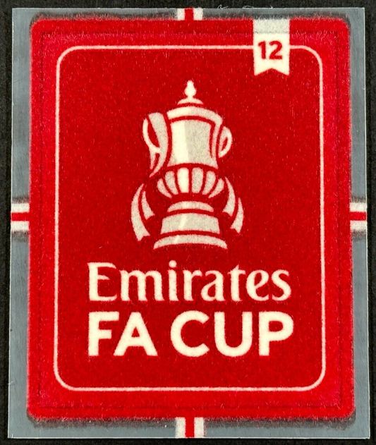 2024 OFFICIAL SPORTING ID EMIRATES x 12 FA CUP MAN UNITED PLAYER SLEEVE PATCH