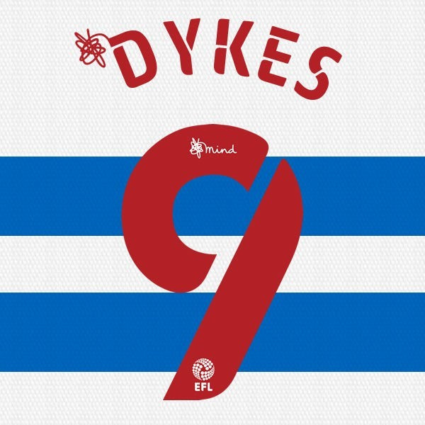 QPR 2020 2021 OFFICIAL DYKES 9 HOME PLAYER SIZE NAME SET