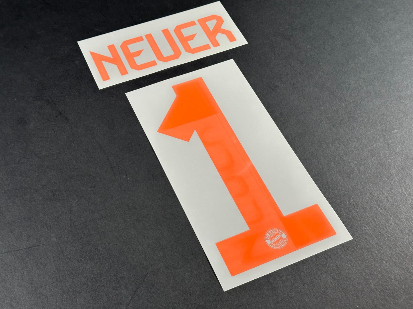 2024 2025 OFFICIAL BAYERN NEUER 1 GK ORANGE KIDS SIZE NAMESET