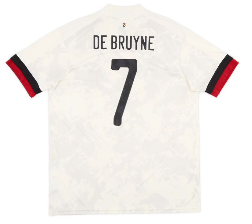 BNWT 2020 2021 BELGIUM AWAY ADIDAS FOOTBALL SHIRT DE BRUYNE 7 MEN'S MEDIUM