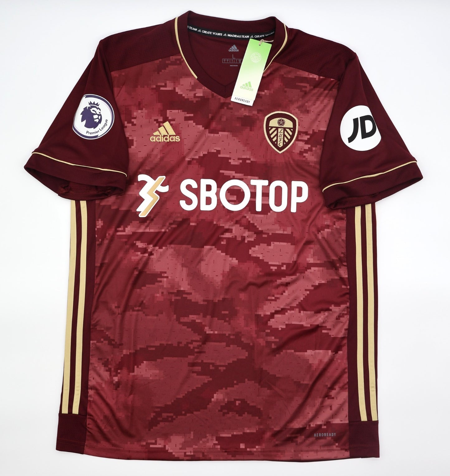 BNWT 2020 2021 LEEDS UNITED 3RD ADIDAS HERNANDEZ 19 SHIRT + PATCHES MEN'S LARGE