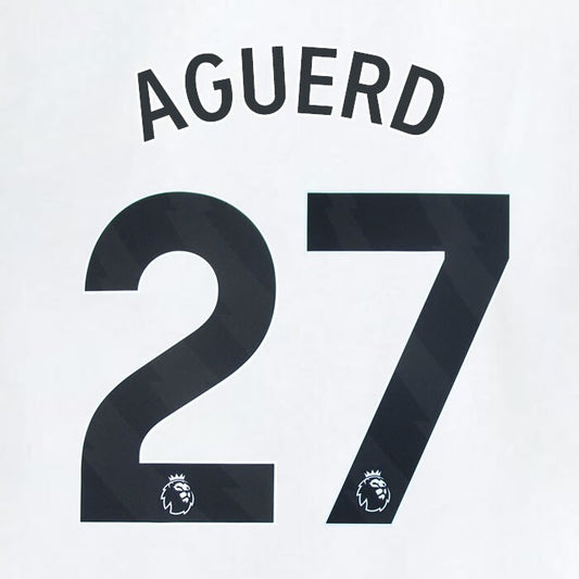 2023 2024 WEST HAM AGUERD 27 OFFICIAL AWAY BLACK PLAYER SIZE NAMESET