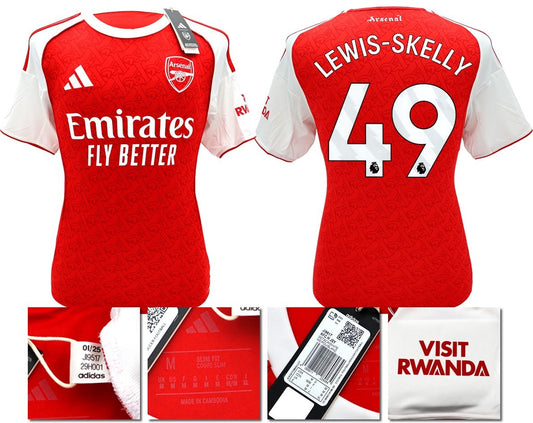 BNWT 2025/2026 ARSENAL F.C. ADIDAS HOME SHIRT LEWIS - SKELLY 49