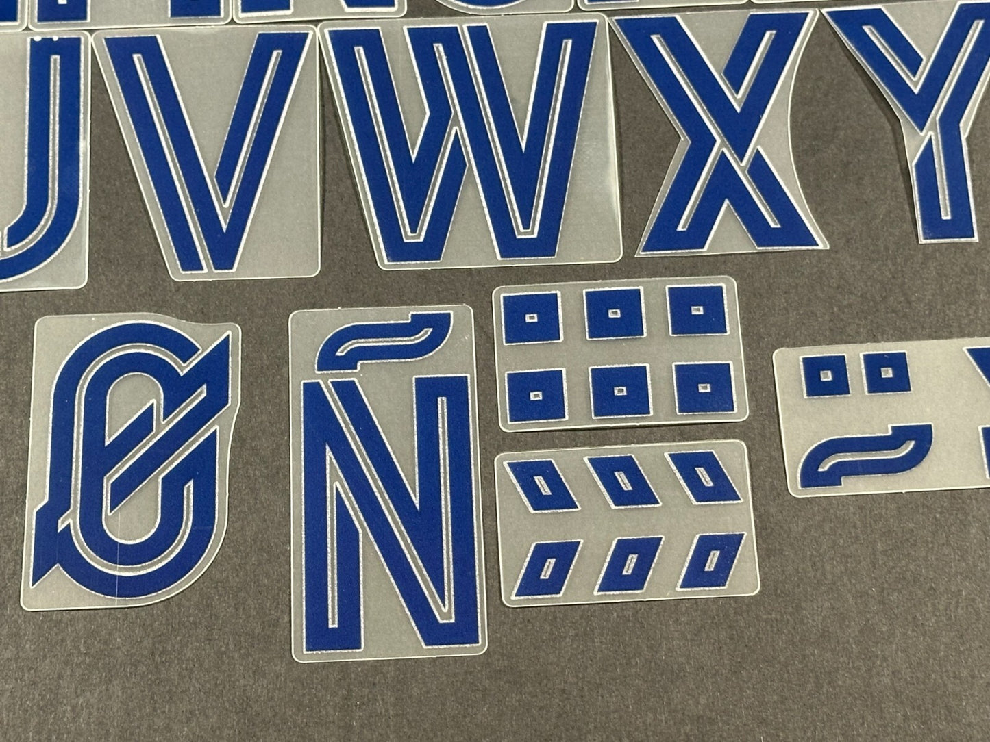 2020 2021 OFFICIAL AVERY DENNISON REAL MADRID HOME AWAY BLUE PLAYER SIZE LETTERS
